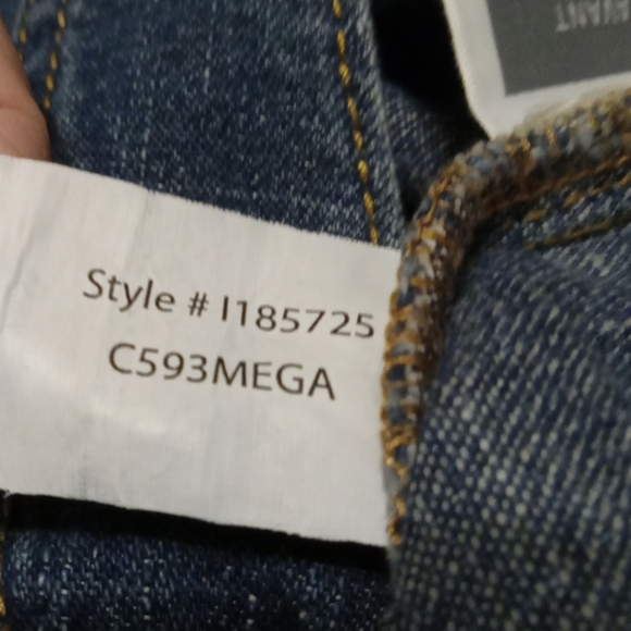 Tex Max Azria Western Jeans W 31 Wide Leg Mid Rise Dark Wash Blue Embroidered - Picture 6 of 13